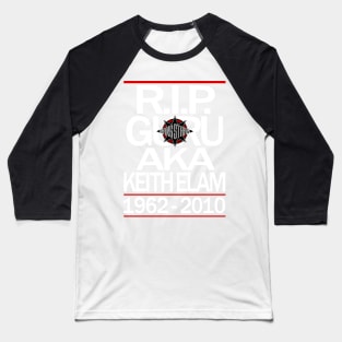 RIP Guru | White Baseball T-Shirt